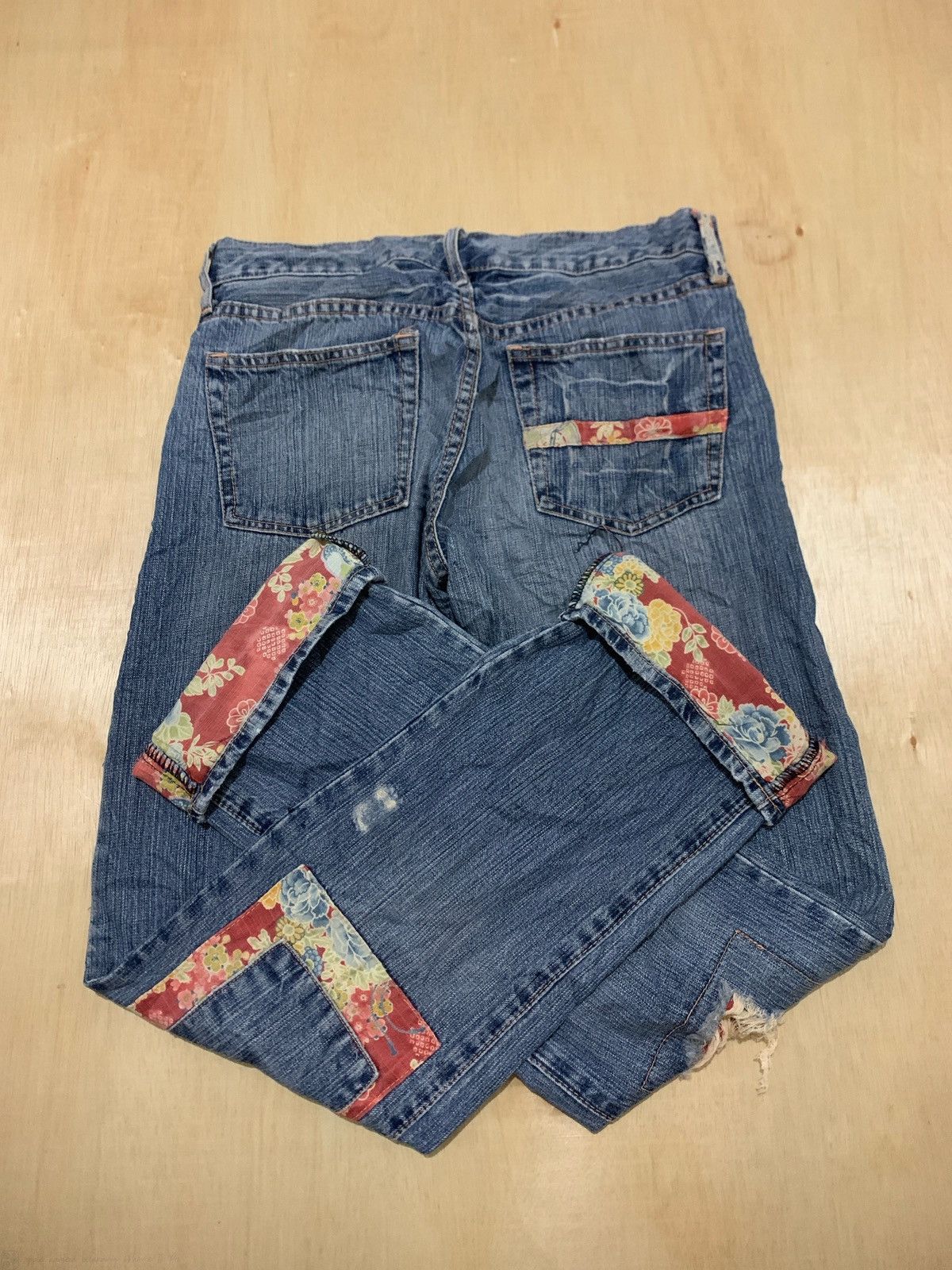 Hysteric Glamour × Japanese Brand Vintage Distressed Denim Takeo Kikuchi Denim Jeans Size US 32 / EU 48 - 3 Thumbnail