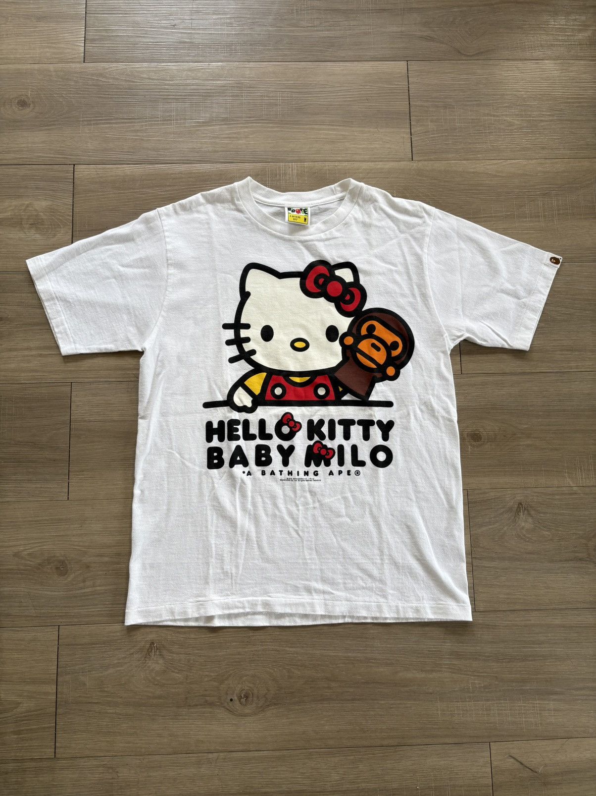 BAPE Baby Milo x Hello Kitty Ginza Exclusive T-shirt Black