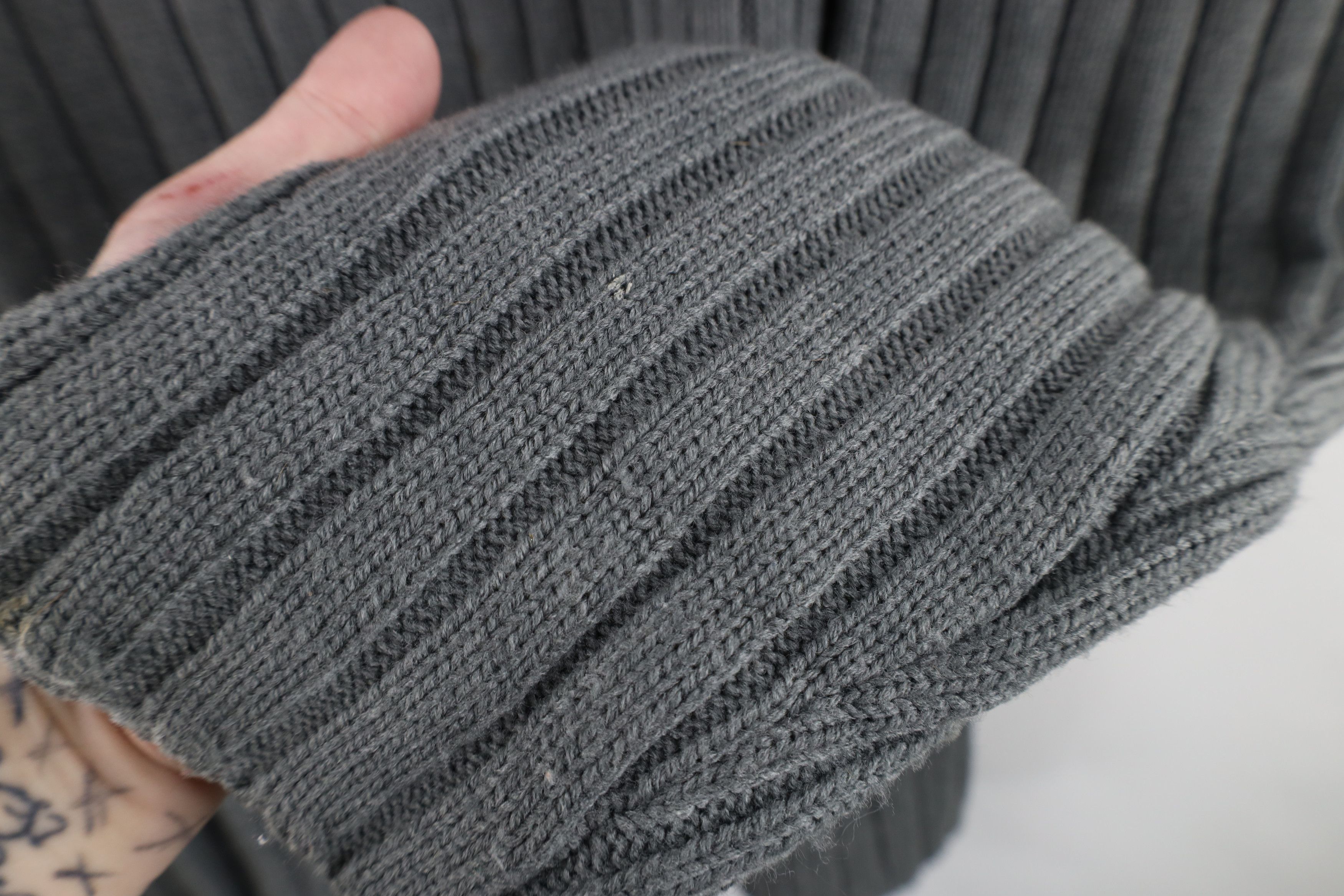Aeropostale × Vintage Vintage 90s Y2K Aeropostale Chunky Ribbed Knit Sweater Gray Size US XL / EU 56 / 4 - 4 Thumbnail