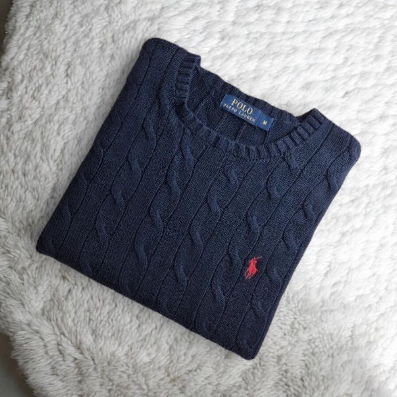 Ralph Lauren Pull Polo Ralph Lauren en laine bleu 🧥 Size US L / EU 52-54 / 3 - 1 Thumbnail