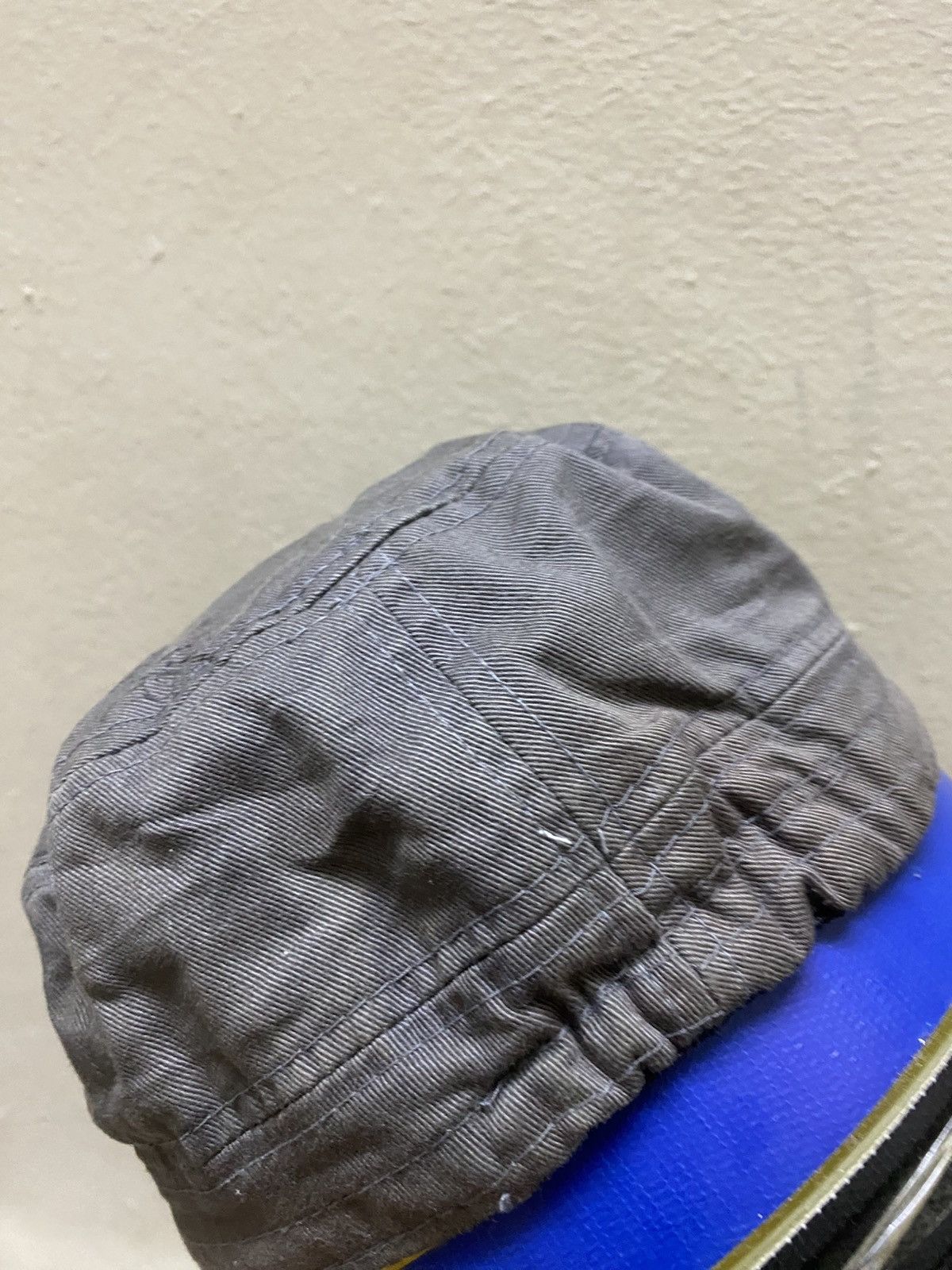 Japanese Brand Cross Ghotic Cadet Hat Distressed Rhinestone Style Y2K Size ONE SIZE - 4 Thumbnail