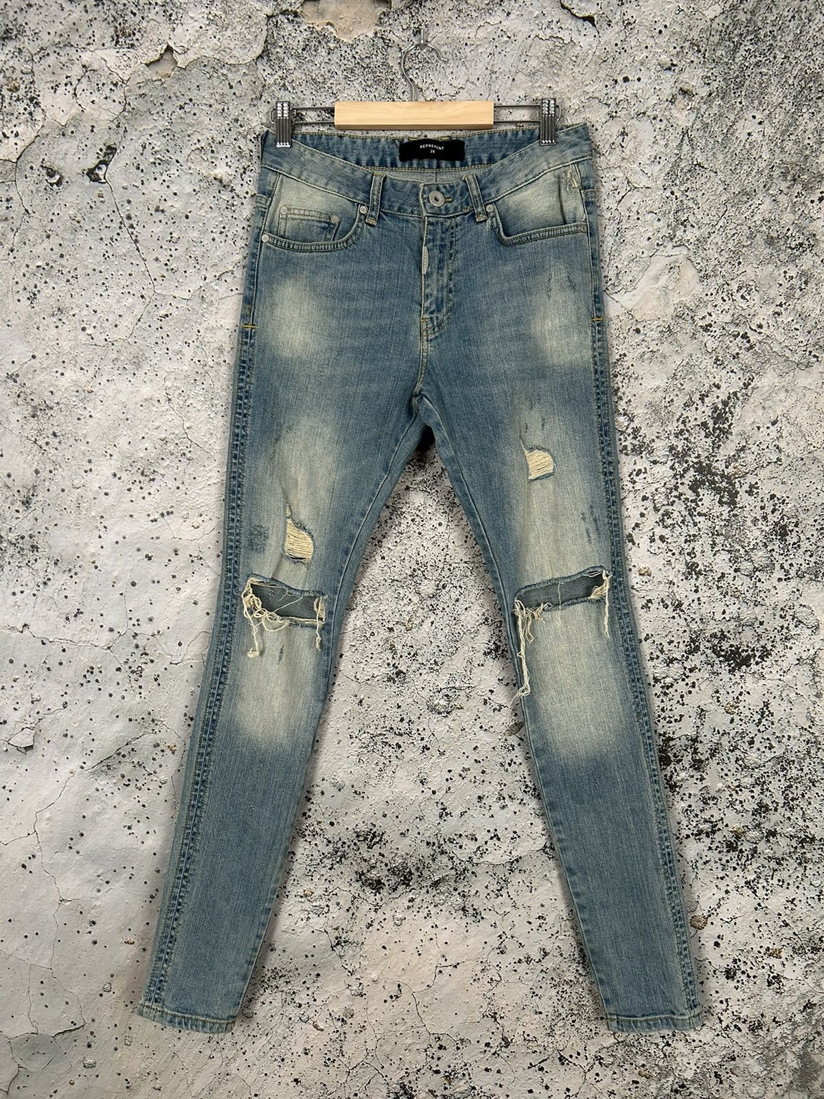 Represent Clo. Represent Clo Distressed Denim Pants Streetwear Hype Size US 28 / EU 44 - 1 Thumbnail