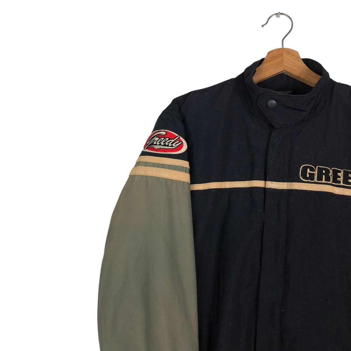 Japanese Brand 🔥VINTAGE MOTOR RACING JACKET GREEDY BIG LOGO Size US S / EU 44-46 / 1 - 5 Thumbnail