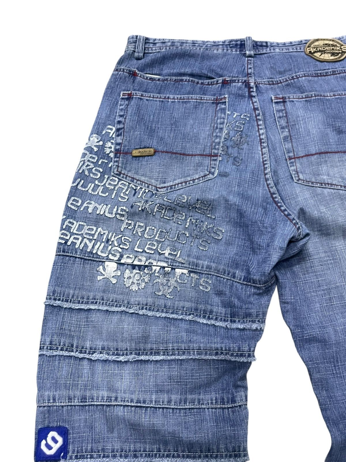 Akademiks × JNCO × Southpole Vintage Akademiks layered Paneled Poems Baggy Loose Jeans Size US 34 / EU 50 - 7 Thumbnail