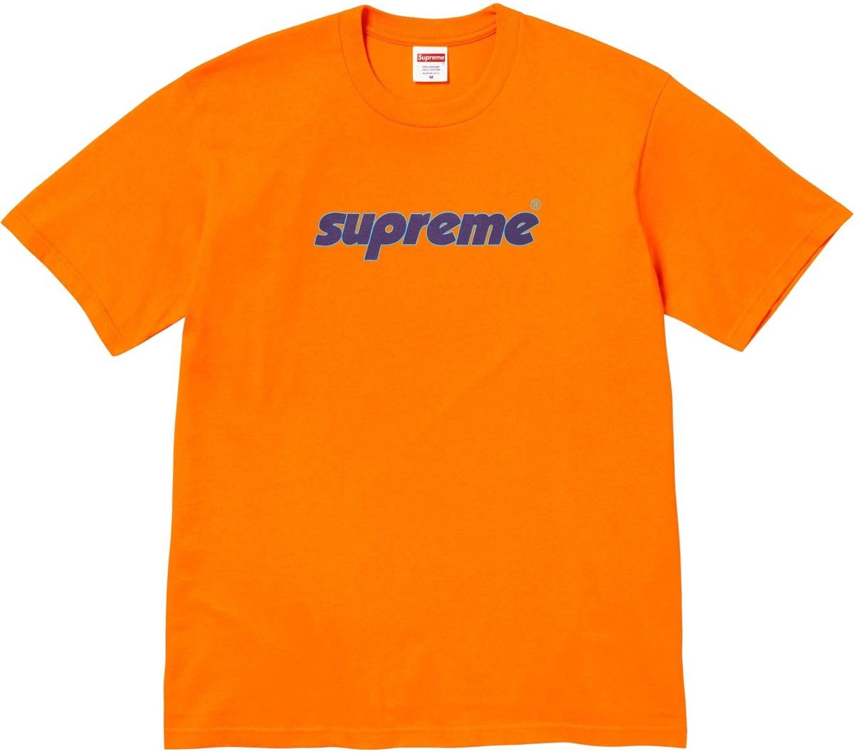 Supreme Supreme Pinline Logo Tee T-Shirt Orange SS24 XL | Grailed