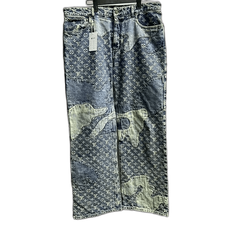 Louis Vuitton Louis Vuitton Blue Patchwork Denim Pants Size US 36 / EU 52 - 1 Thumbnail