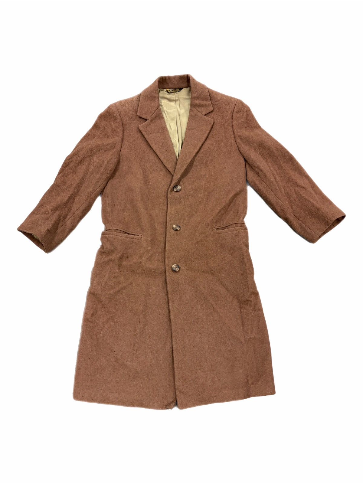 Harris Tweed Vintage BW Harris Coat Wool Long Overcoat Made USA 60s Size US M / EU 48-50 / 2 - 1 Thumbnail