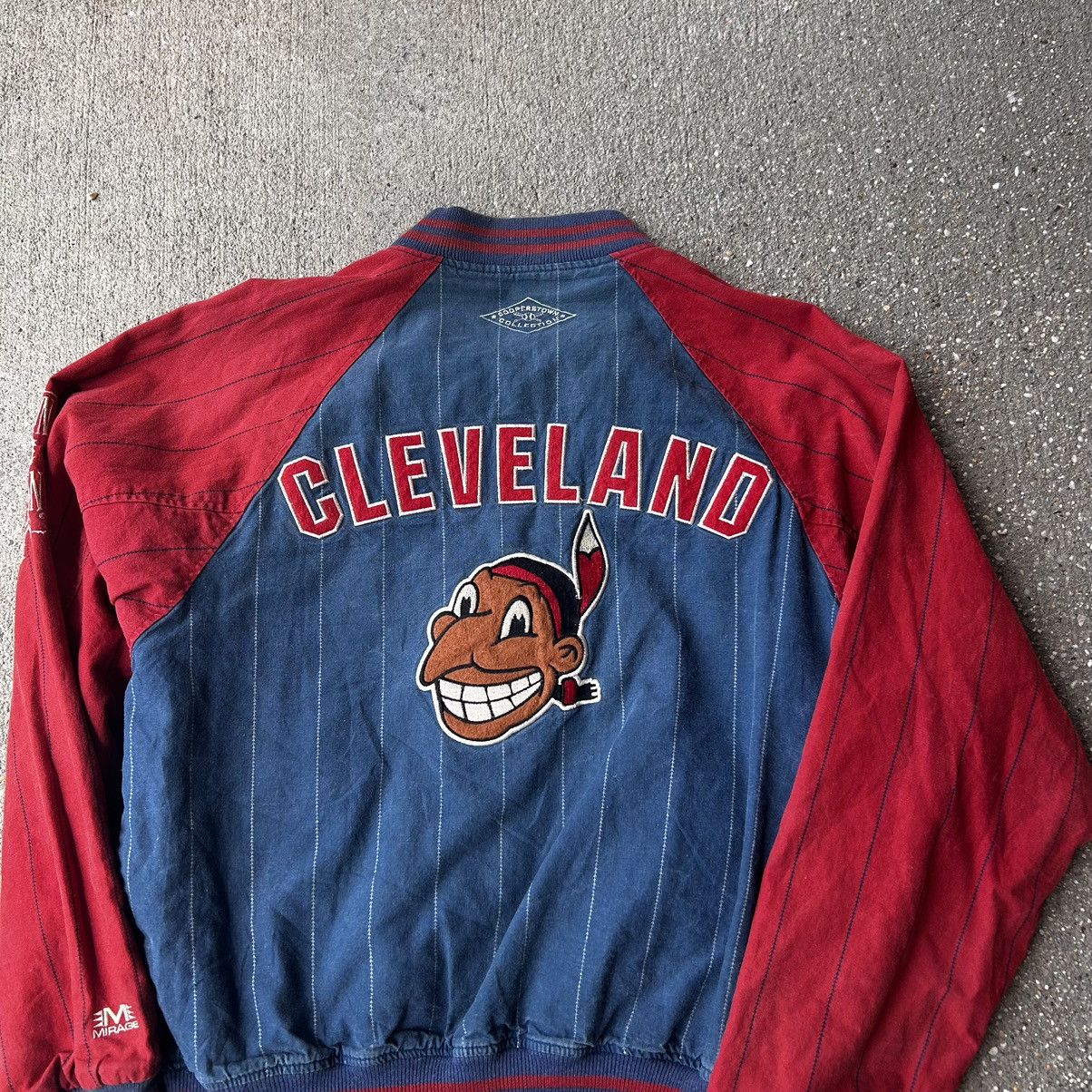 MLB 1991 Cleveland indians reversible mirage jacket Size US M / EU 48-50 / 2 - 5 Thumbnail
