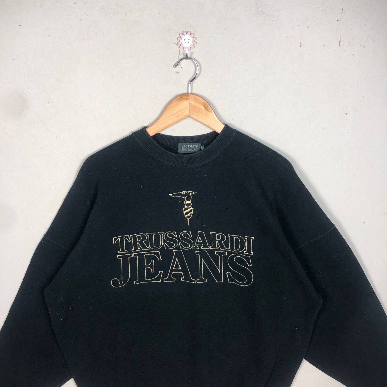 Trussardi × Vintage Vintage Designer Avant Garde Trussardi Sweatshirt Size US XL / EU 56 / 4 - 3 Thumbnail