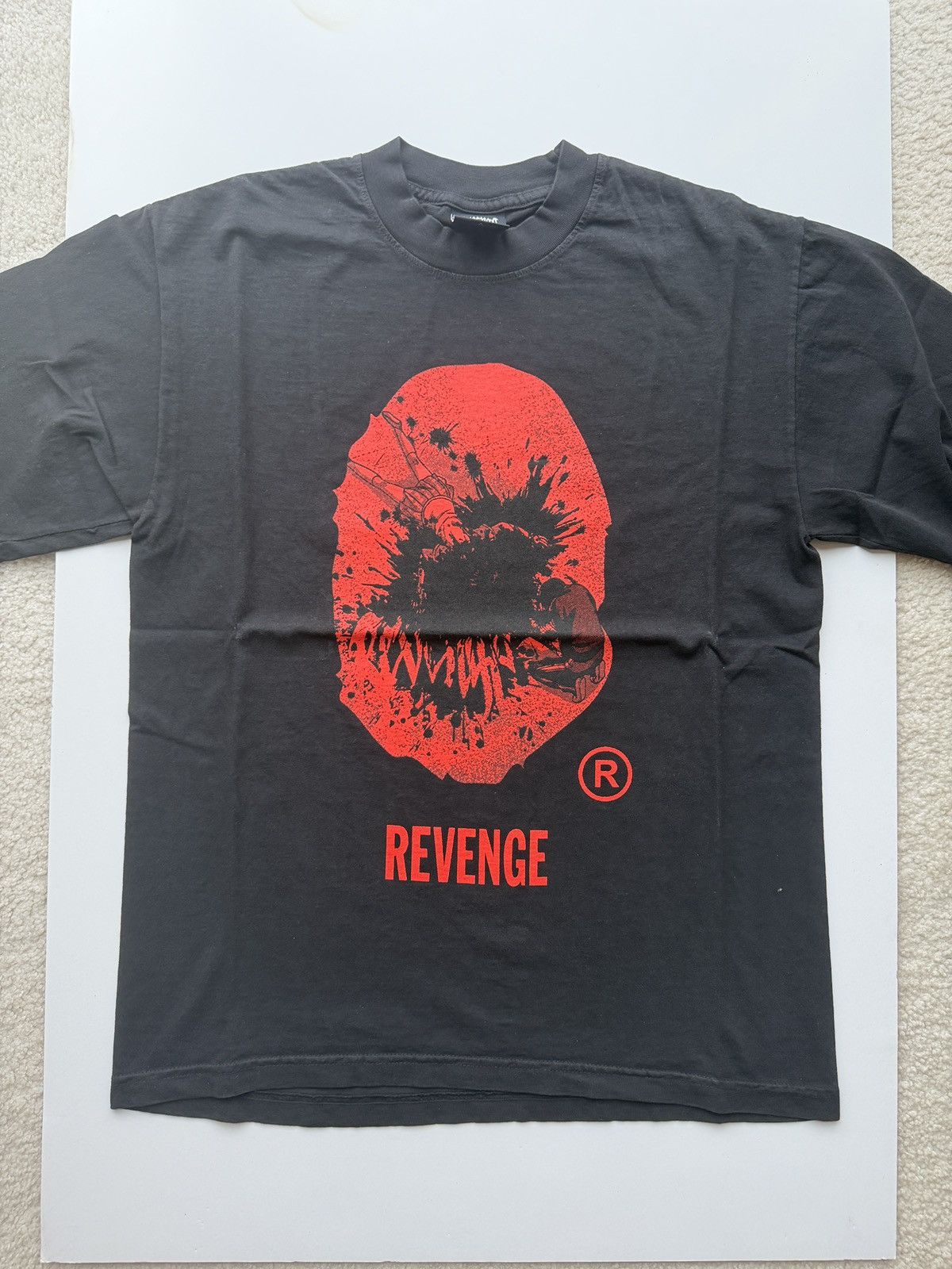 Revenge Revenge x Bapesta Black/Red T Shirt Size Small Size US S / EU 44-46 / 1 - 1 Thumbnail