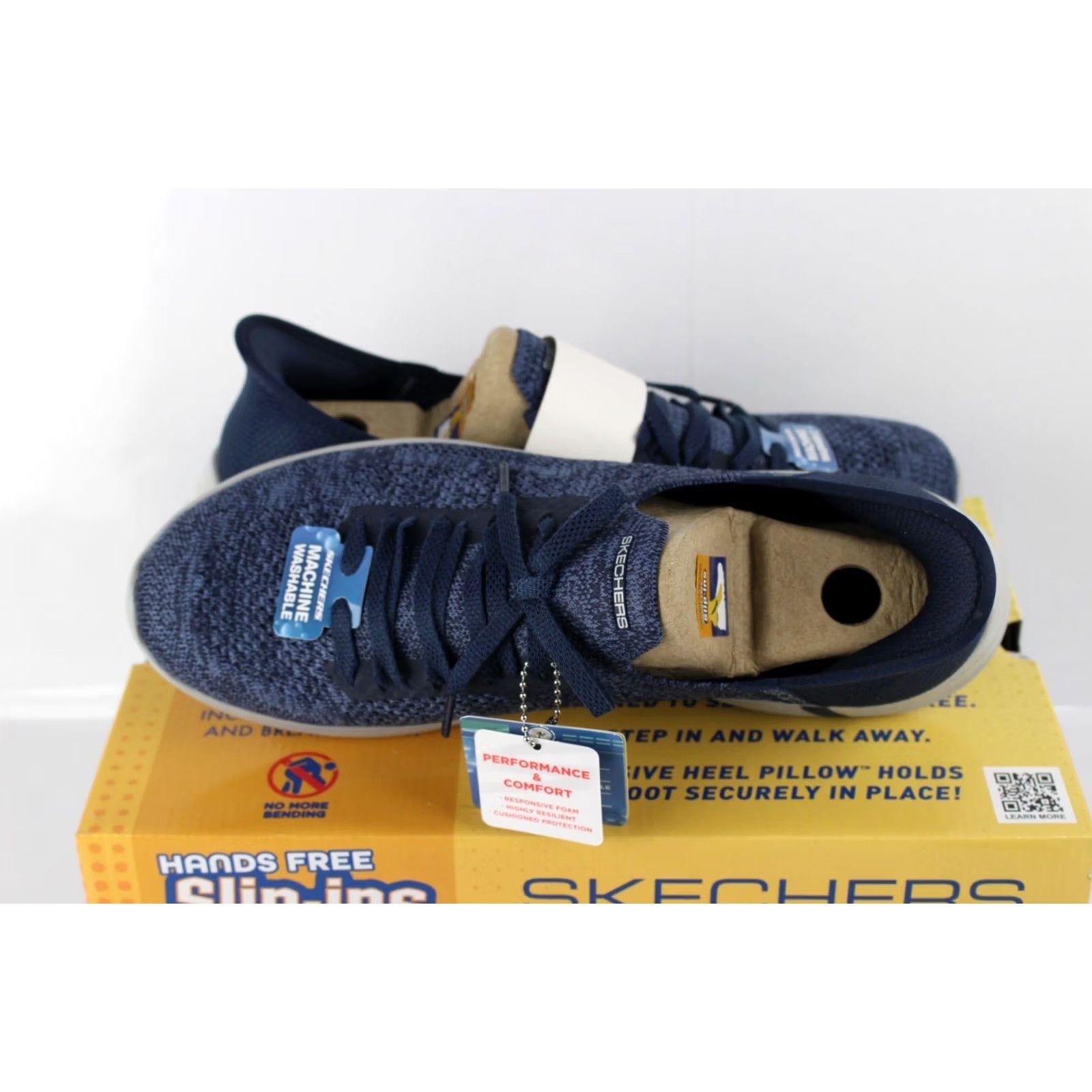 SKECHERS Skechers Women's Slip-Ins On the Go Swift Astounding Sneakers 10 Navy Size US 7 / IT 37 - 3 Thumbnail