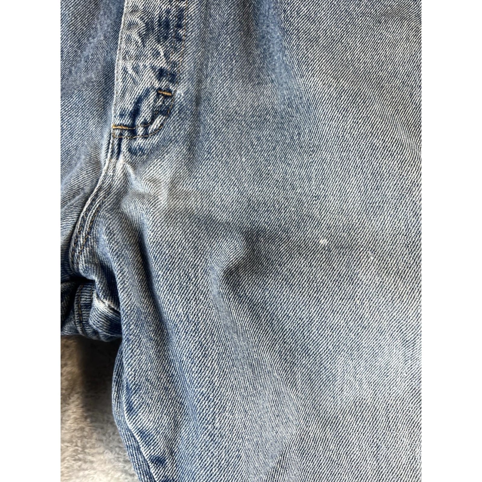 Wrangler VINTAGE Wrangler Jeans Mens 38x30 Blue Denim Straight 5-Pocket Regular Waist 38 Inseam 30 Reg Fit Medium Wash Cowboy Branding Mens Size US 38 / EU 54 - 7 Thumbnail
