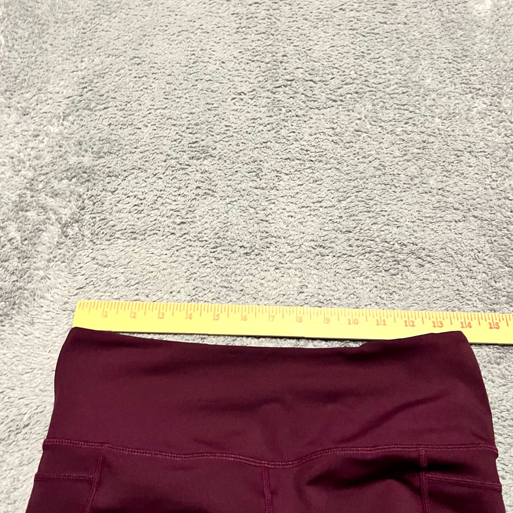 Vintage Zyia Active Leggings Womens 8-10 Maroon Pocket High Rise Cropped Pants 8 Red Womens Leggings Cropped Zyia Active Size 30" / US 8 / IT 44 - 6 Thumbnail