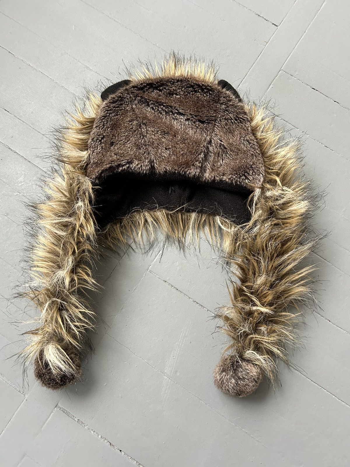 Japanese Brand Faux fur ushanka hat vintage Size ONE SIZE - 1 Thumbnail