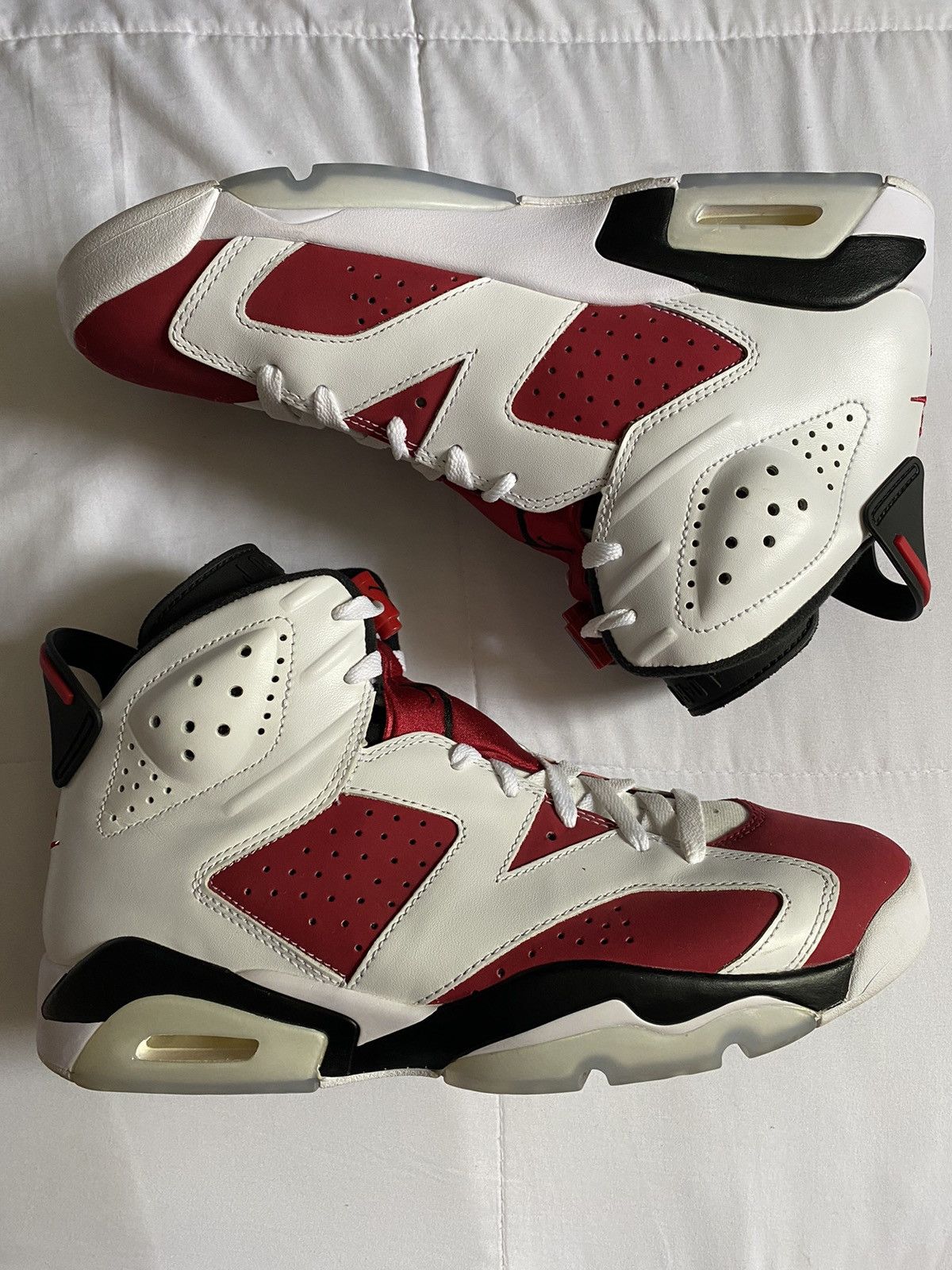 image of Air Jordan 6 OG Carmine X Nike Shoes in Red, Men's (Size 10)