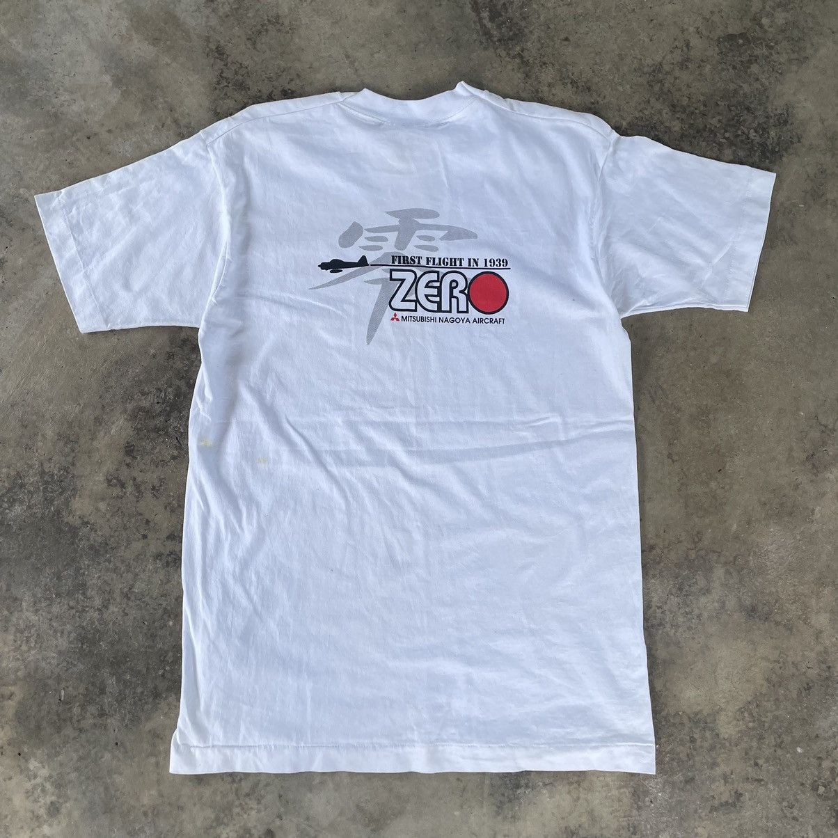 Japanese Brand × Vintage 🔥🔥🇯🇵Vintage Mitsubishi Flight Air Craft Nagoya Zero Tee Size US L / EU 52-54 / 3 - 1 Thumbnail