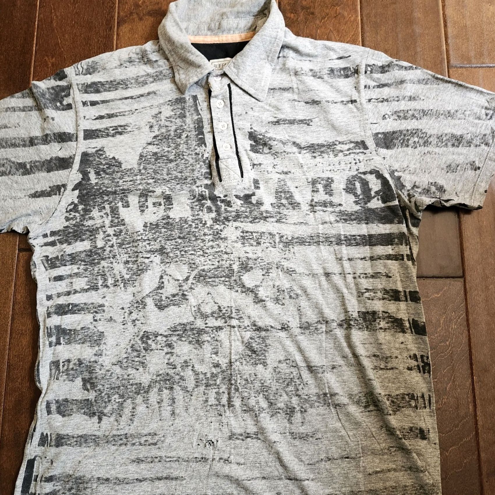 Buffalo David Bitton Buffalo David Bitton Polo Shirt - Men - L - Black - Short Sleeve - Button Closure - Cotton - Regular Fit Size US L / EU 52-54 / 3 - 6 Thumbnail
