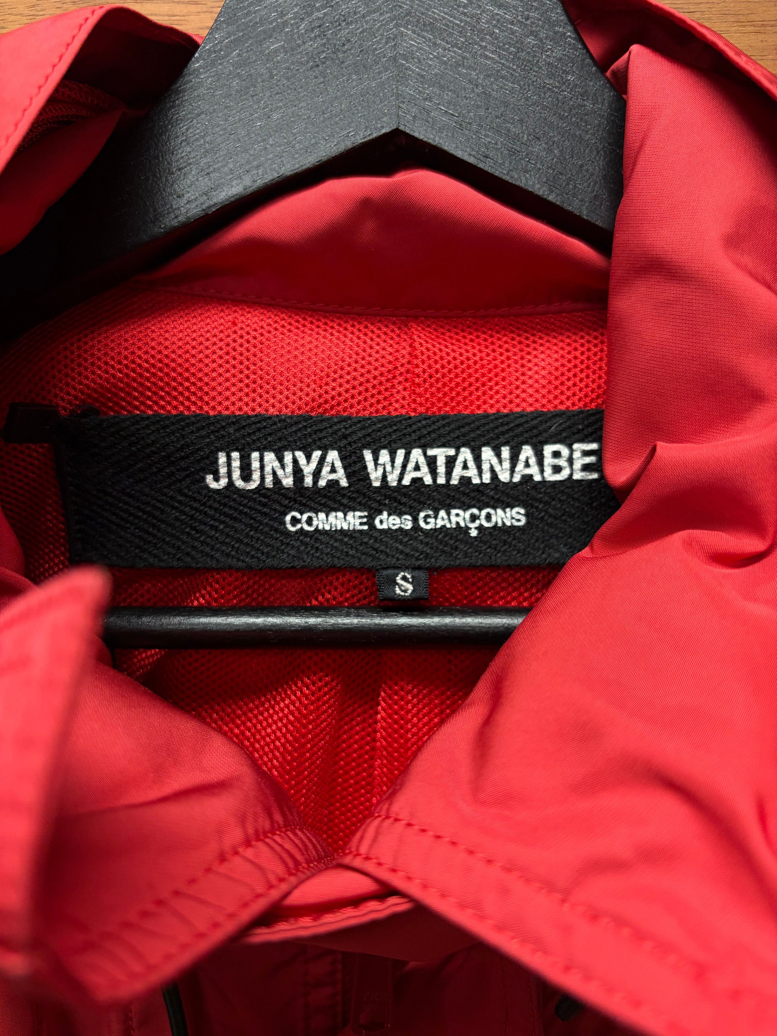Junya Watanabe 2008 Junya Watanabe Red Nylon Shell Cargo-Tech Jacket Size US S / EU 44-46 / 1 - 3 Thumbnail