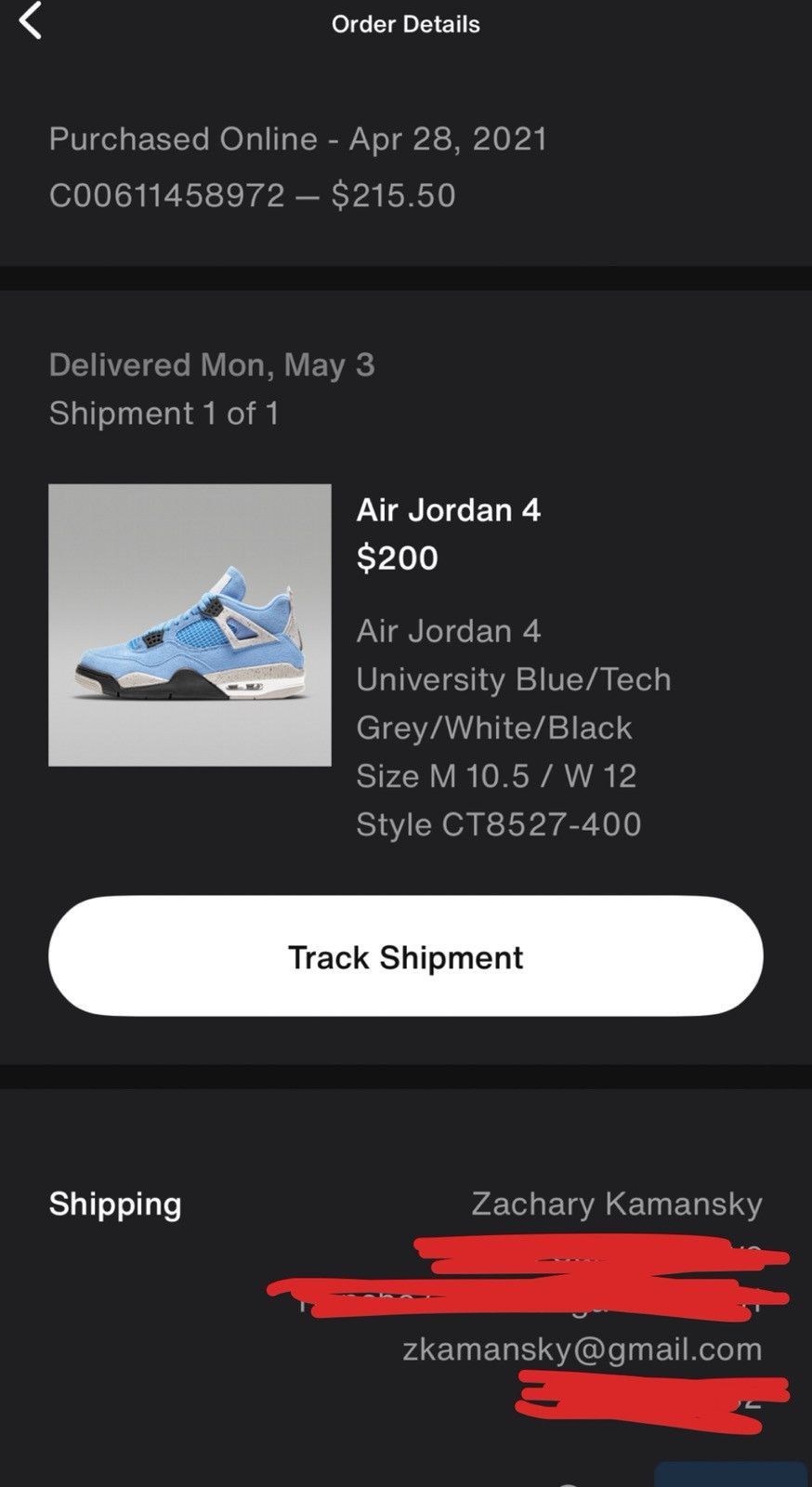 Jordan Brand Jordan 4 University Blue “UNC” Size US 10.5 / EU 43-44 - 7 Thumbnail