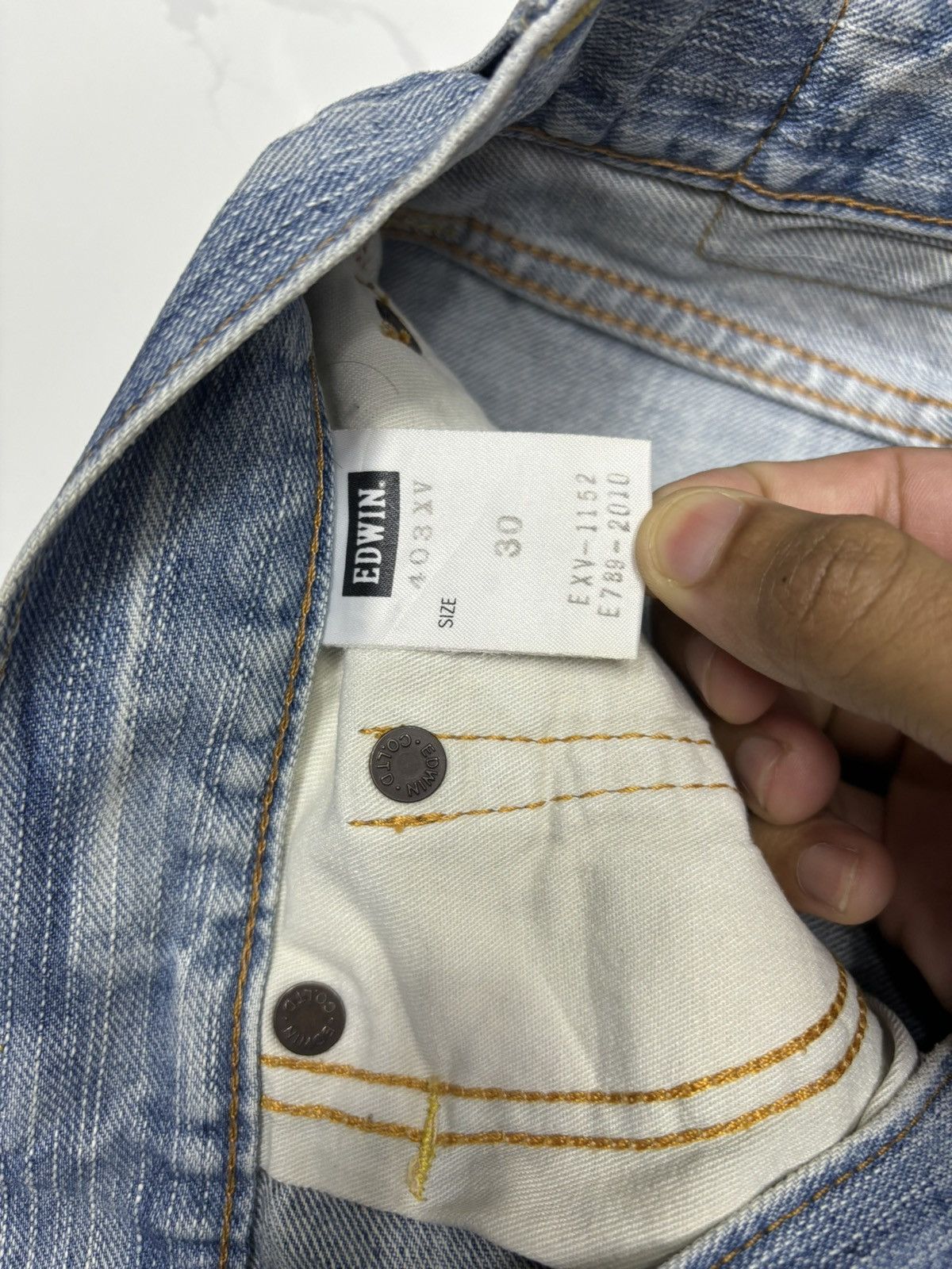 Kapital EDWIN EXCLUSIVE VINTAGE PATCHWORK DENIM JEANS Size US 32 / EU 48 - 10 Thumbnail