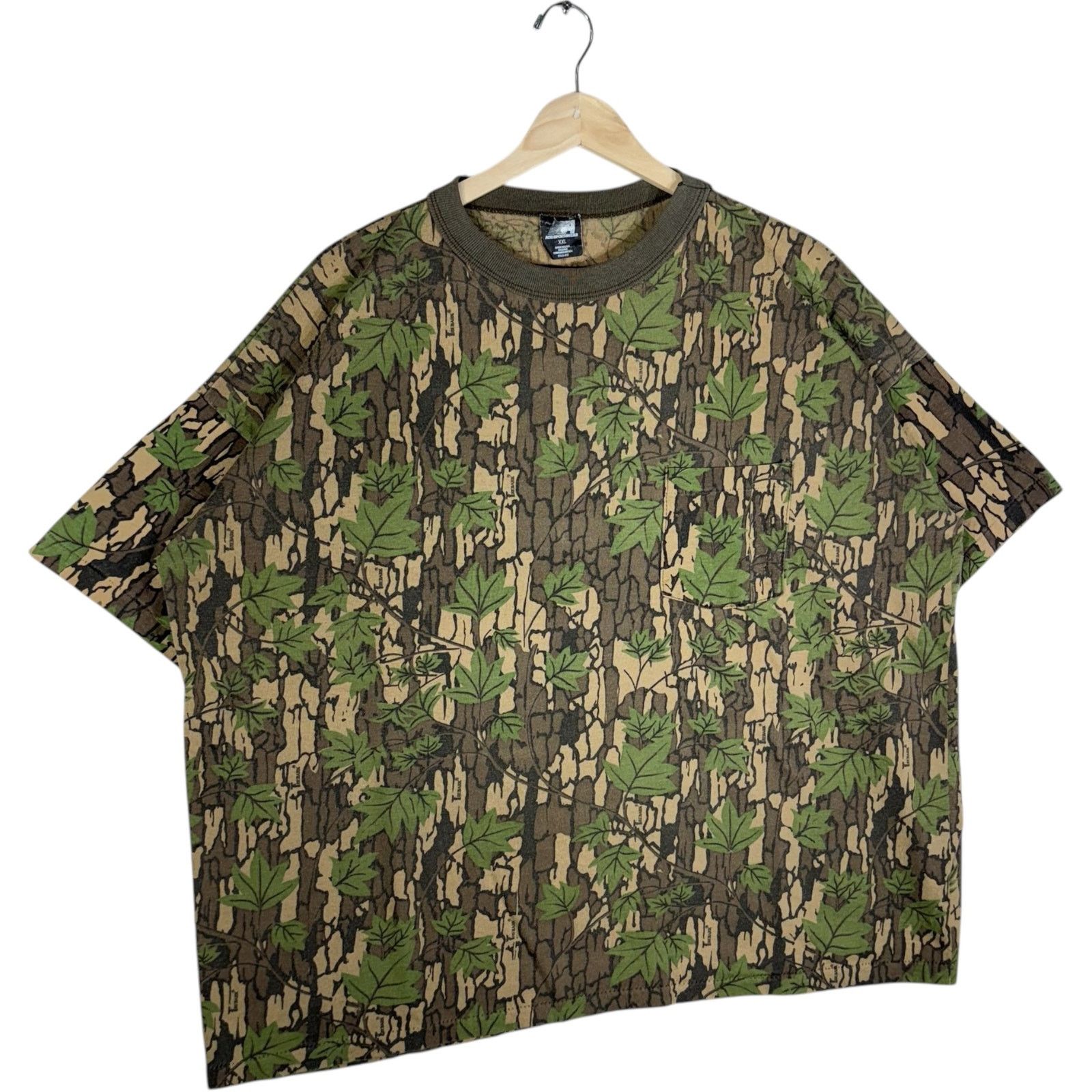 Vintage Vintage Tree Camo Pocket Tee XXL Size US XXL / EU 58 / 5 - 4 Thumbnail