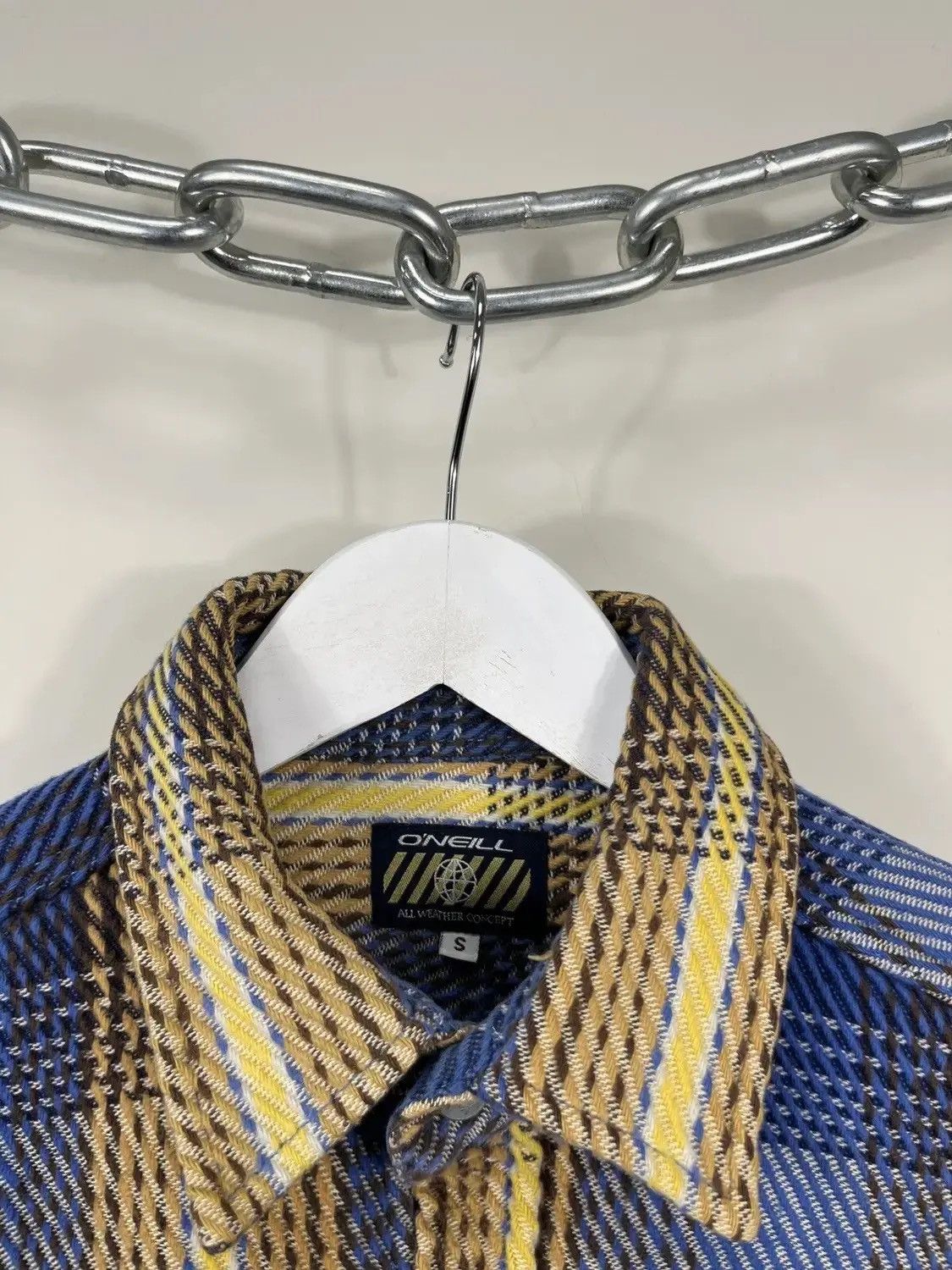O'Neill Vintage 90s Oneill Heavy Cotton Y2K Surf Flannel Jacket Size US S / EU 44-46 / 1 - 4 Thumbnail
