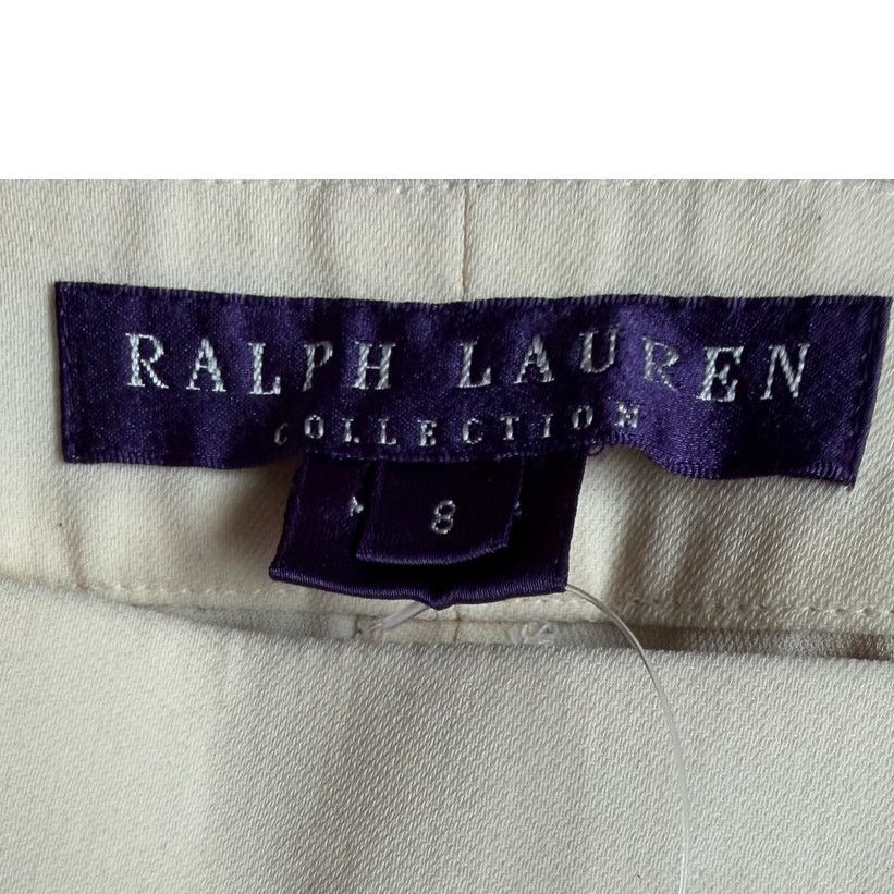 Ralph Lauren Purple Label Ralph Lauren Purple Label Women's Off-White Dean Wool Pants Size 30" / US 8 / IT 44 - 6 Thumbnail