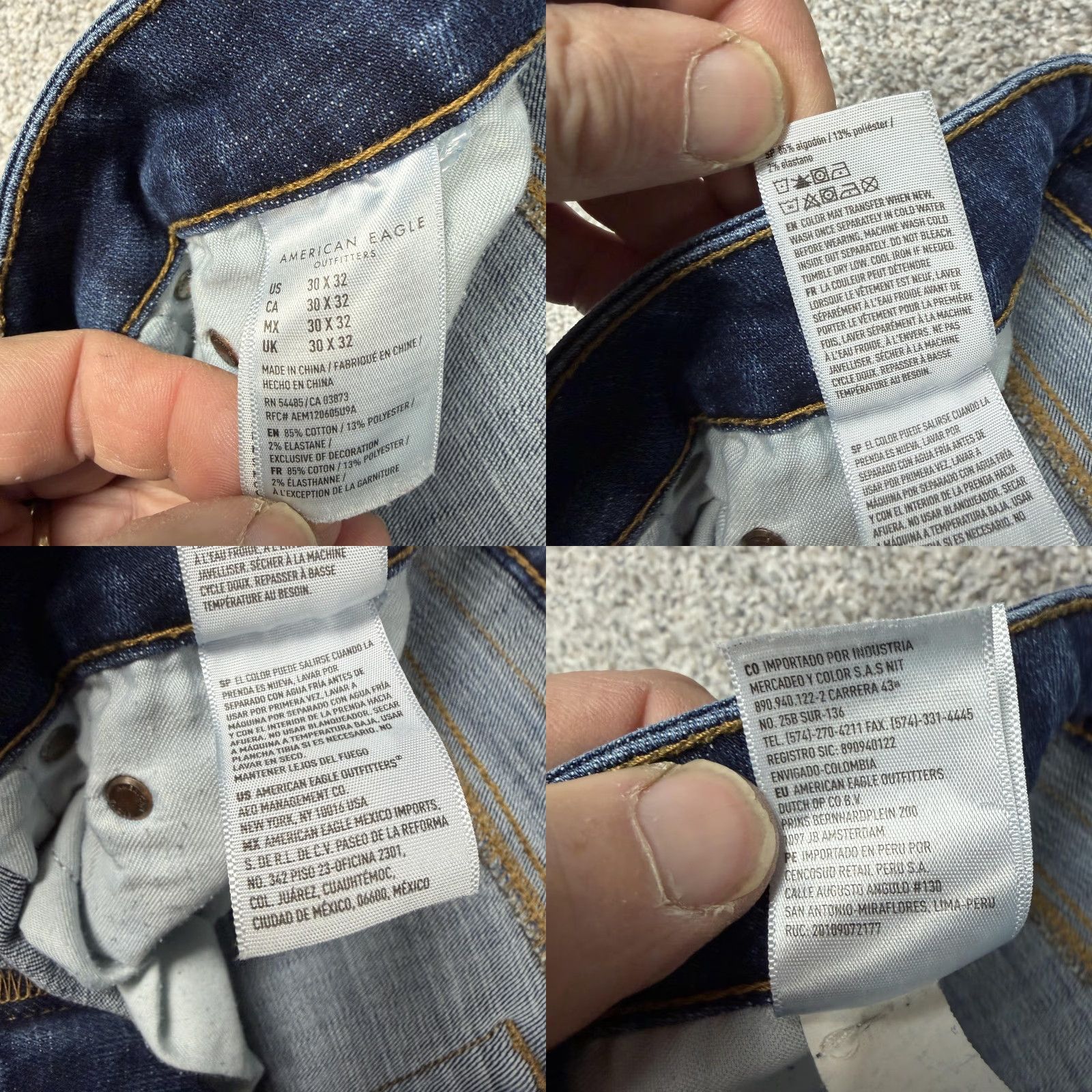 American Eagle Outfitters American Eagle Outfitters Jeans Mens 30x29.5 Blue Skinny Ne(x)t Level Flex Denim Gorpcore Size US 30 / EU 46 - 8 Thumbnail