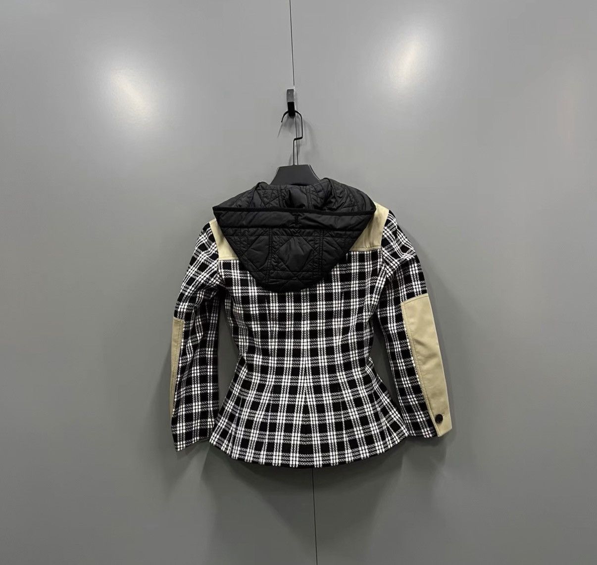 Dior Dior Paneled Plaid All-over Print Hooded Jacket J41 Size XS / US 0-2 / IT 36-38 - 2 Thumbnail