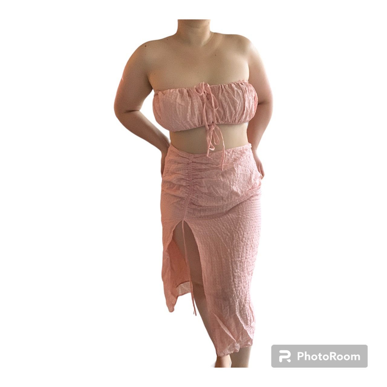 Designer Majorelle Two-Piece Bandeau & Slit Skirt Set Size M / US 6-8 / IT 42-44 - 5 Thumbnail