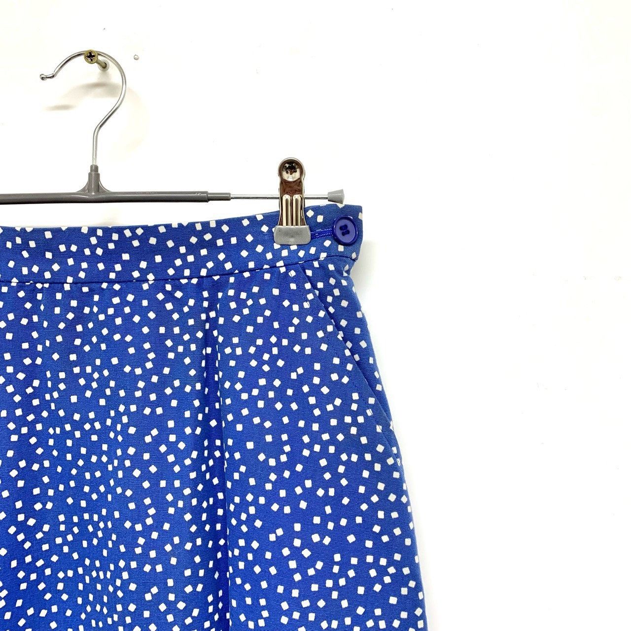 Saint Laurent Paris Saint laurent Blue polka-dot skirt 2501-Nextarrow Size 38" / US 16 / IT 52 - 6 Thumbnail