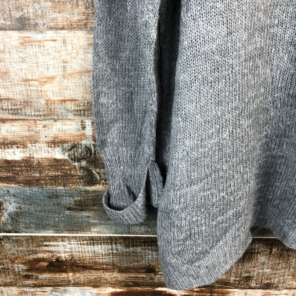 Homespun Knitwear Shoo La Reu Grey cardigan Knitwear #A2222 Size US L / EU 52-54 / 3 - 15 Thumbnail