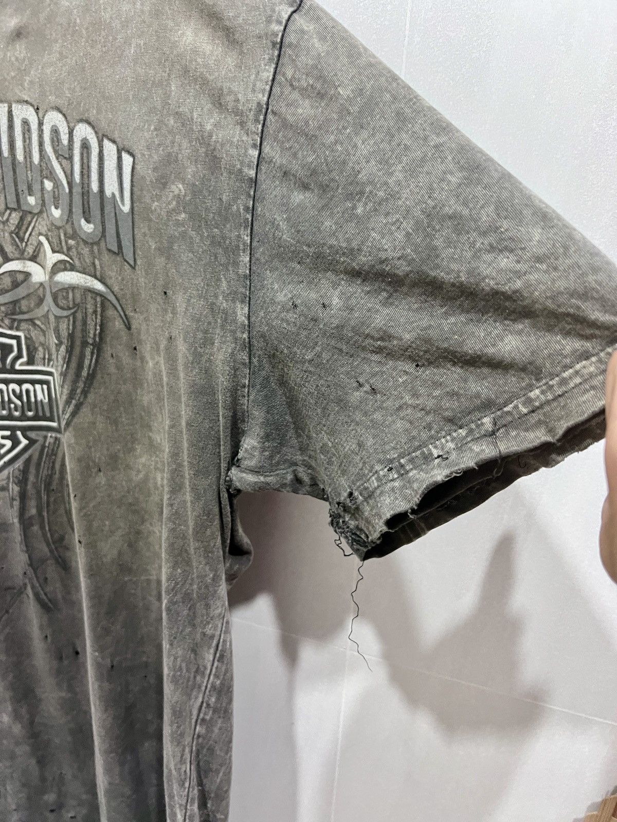 Vintage Vintage Y2K Harley Davidson Logo Distressed Thrashed Faded Size US L / EU 52-54 / 3 - 6 Thumbnail