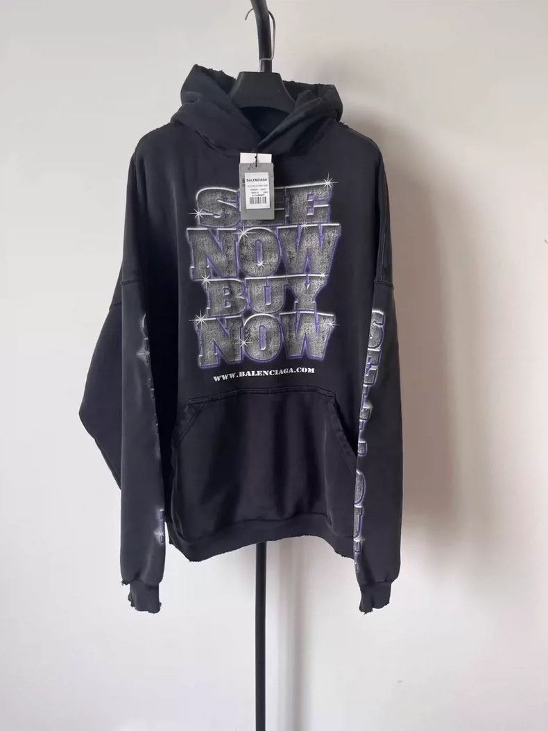 Balenciaga Balenciaga Hooded Sweatshirt Size US L / EU 52-54 / 3 - 1 Thumbnail