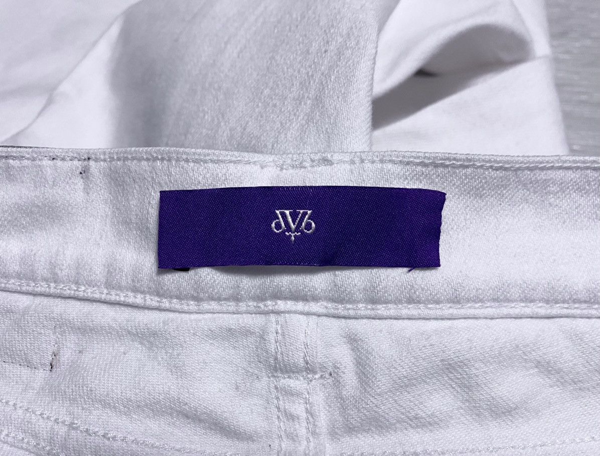 Victoria Beckham Victoria Beckham White Flared Jeans Denim Embroidered Logo Size 27" / US 4 / IT 40 - 20 Thumbnail