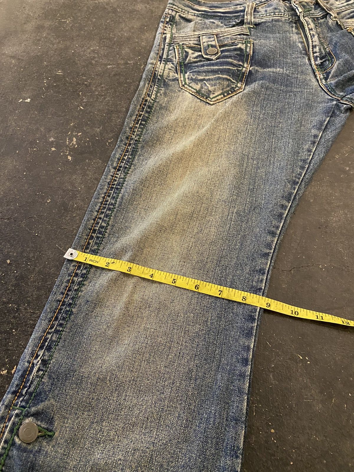Beauty Beast Y2k Morgan Homme Button Flare Style Jeans Size US 34 / EU 50 - 14 Thumbnail