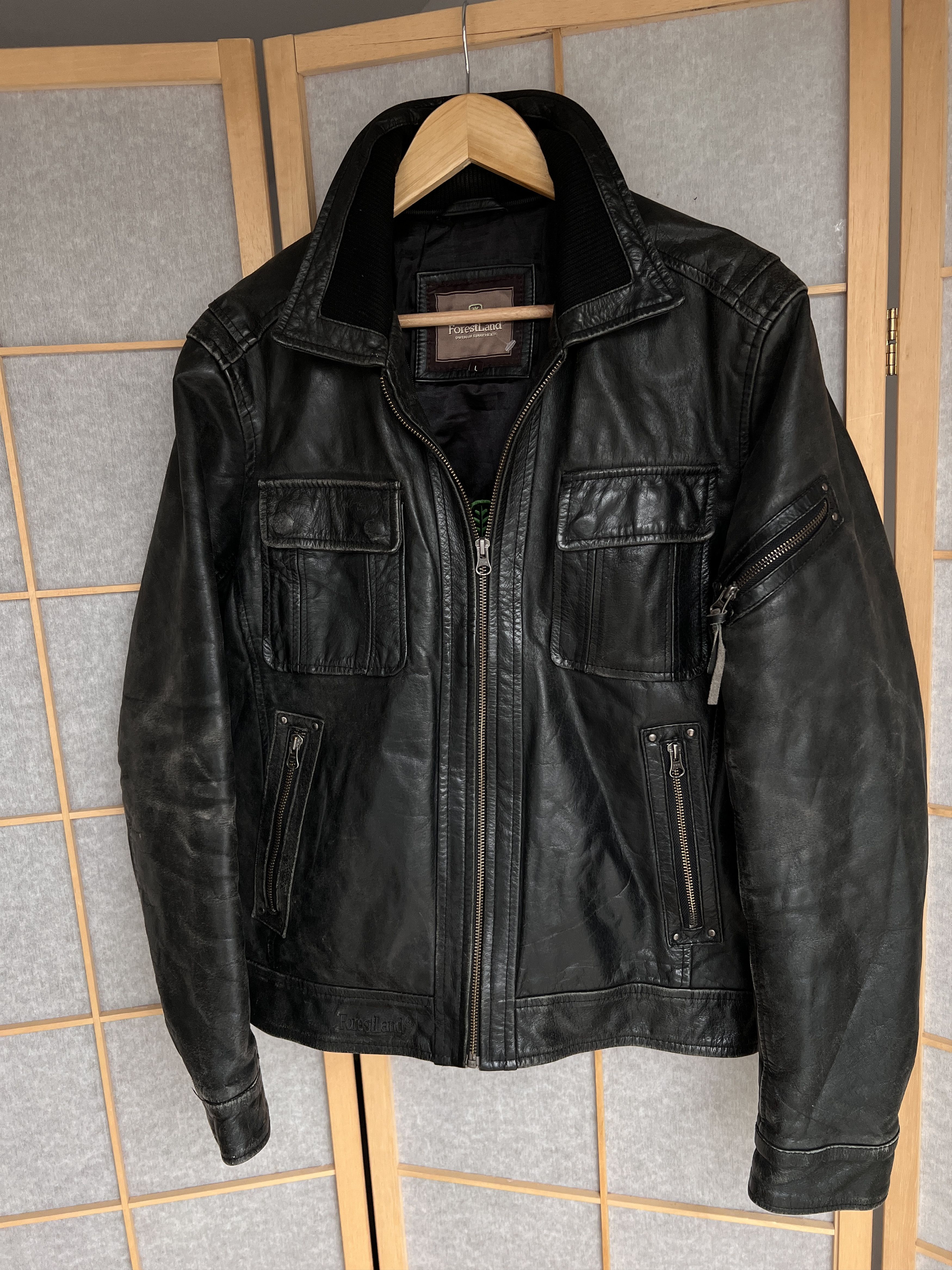 Diesel Leather jacket multipocket opium rick owens balenciaga style Size US L / EU 52-54 / 3 - 3 Thumbnail