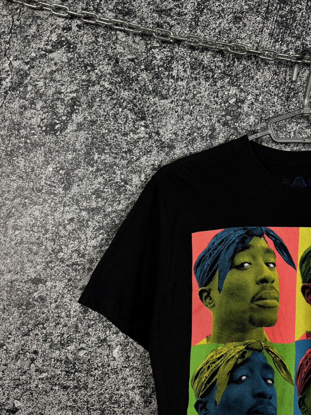 Rap Tees 2Pac T-Shirt Band Rap Tee Big Logo Streetwear TuPac Size M Size US M / EU 48-50 / 2 - 3 Thumbnail