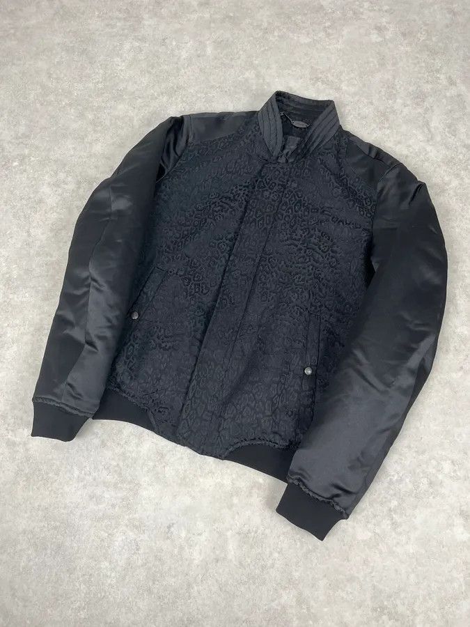 Just Cavalli AW2018 Cavalli Black Leopard Nylon Bomber Jacket Size US M / EU 48-50 / 2 - 5 Thumbnail