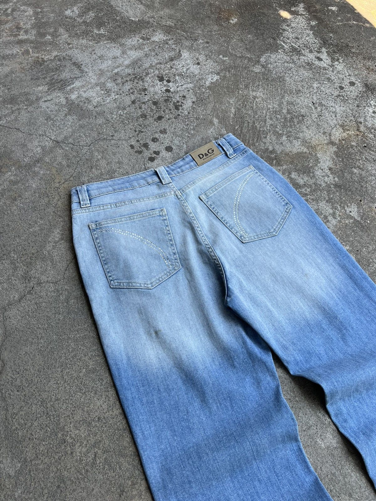 Dolce & Gabbana Crazy Vintage Dolce & Gabbana Jeans Logo Y2k Big logo Swag Size 30" / US 8 / IT 44 - 4 Thumbnail