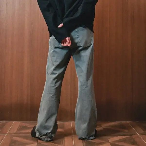Other Grey damage flare jeans Size US 32 / EU 48 - 2 Thumbnail