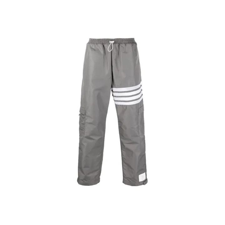 Thom Browne Thom Browne Grey Lightweight Track Pants Size 30" / US 8 / IT 44 - 1 Thumbnail