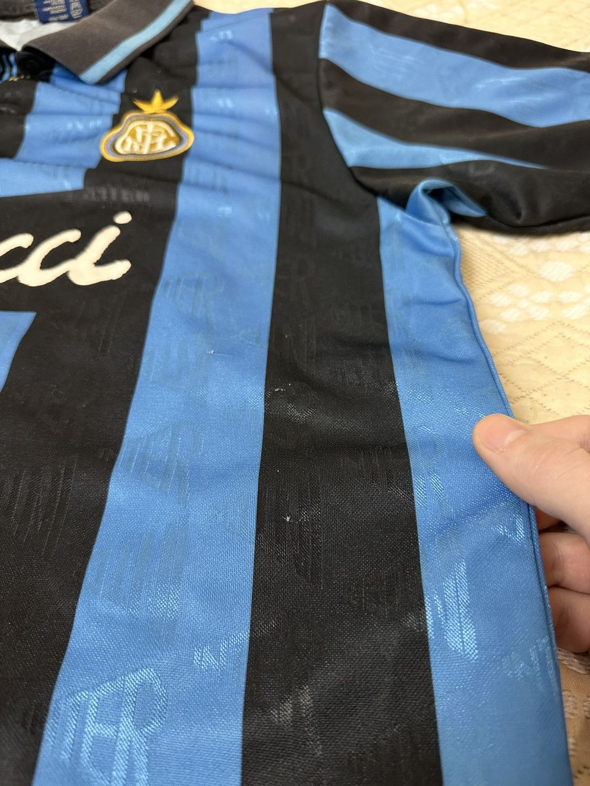 Vintage 🔥 Inter Milan Internazionale 1990 Jersey T Shirt Soccer Size US L / EU 52-54 / 3 - 8 Thumbnail