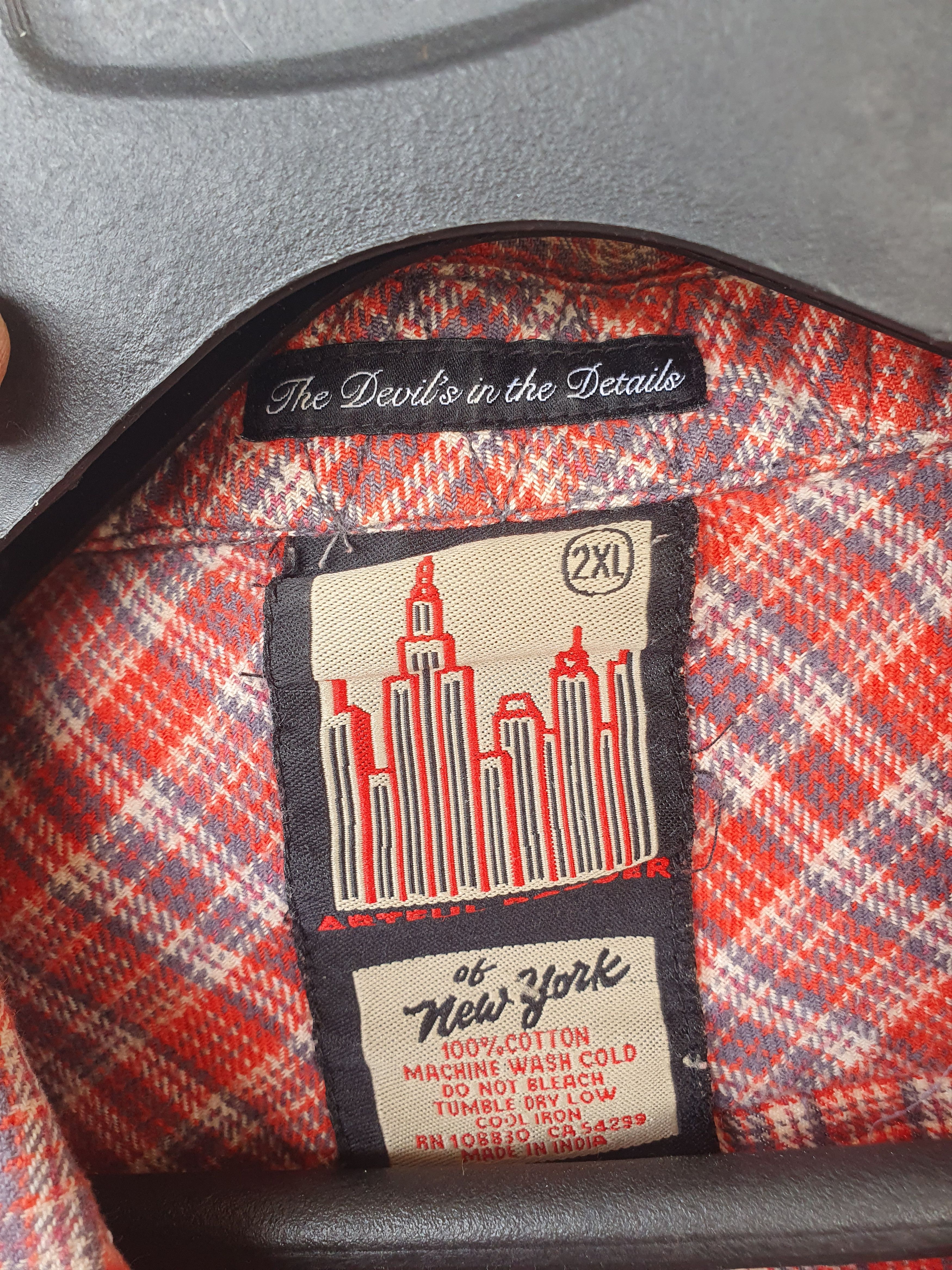 Artful Dodger Artful Dodger of New York Plaid Flannel Button Up shirt szXL Size US XL / EU 56 / 4 - 10 Thumbnail
