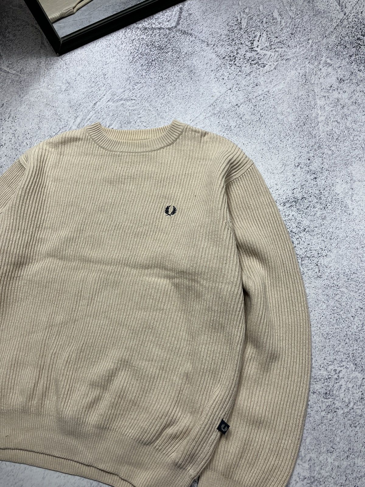 Fred Perry Vintage Fred Perry Heavy Knit Crew Neck Boxy Sweater Y2k Size US M / EU 48-50 / 2 - 4 Thumbnail