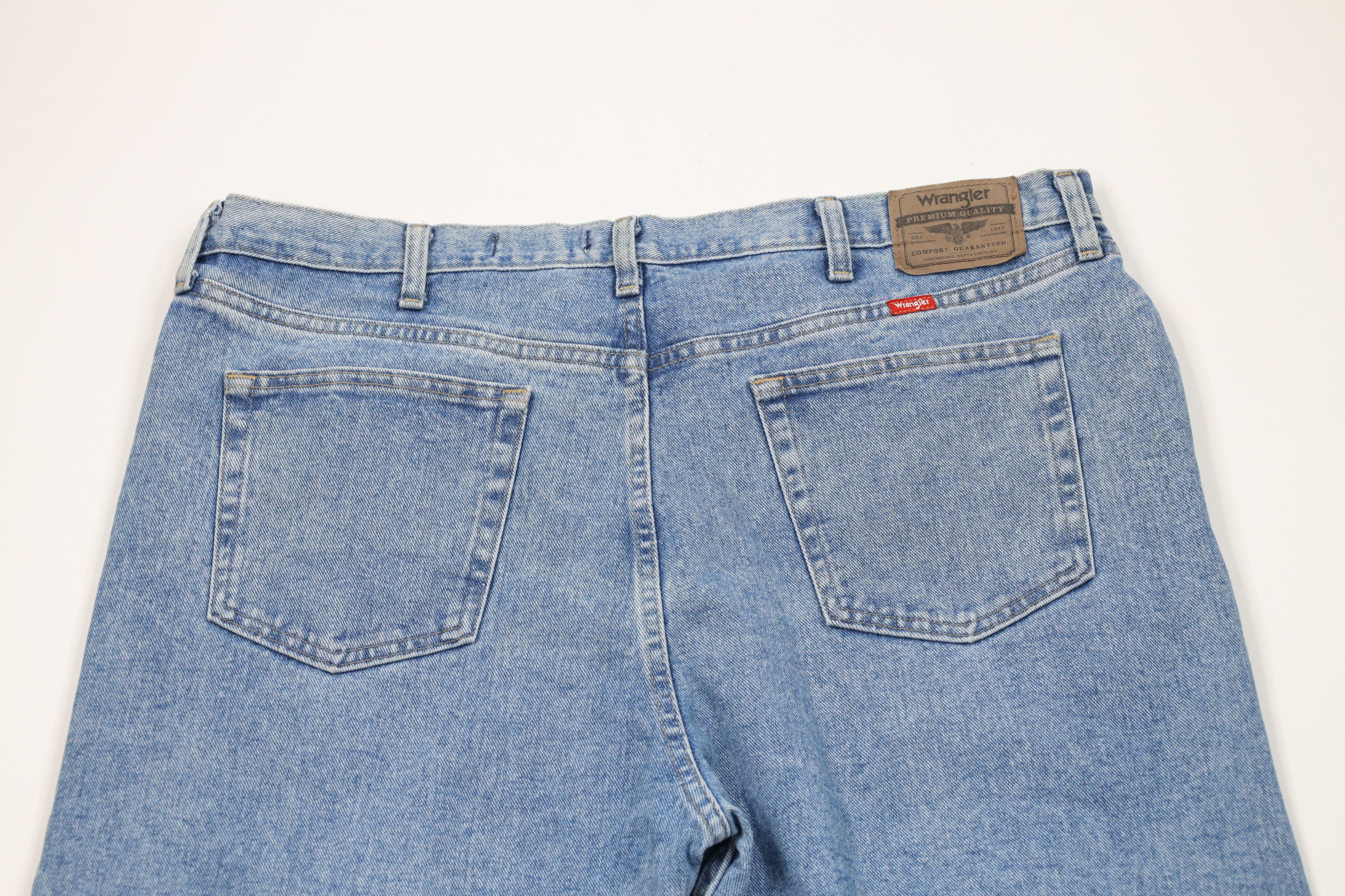 Vintage × Wrangler Vintage Wrangler Regular Wide Leg Denim Jeans Blue Cotton Size US 42 / EU 58 - 11 Thumbnail