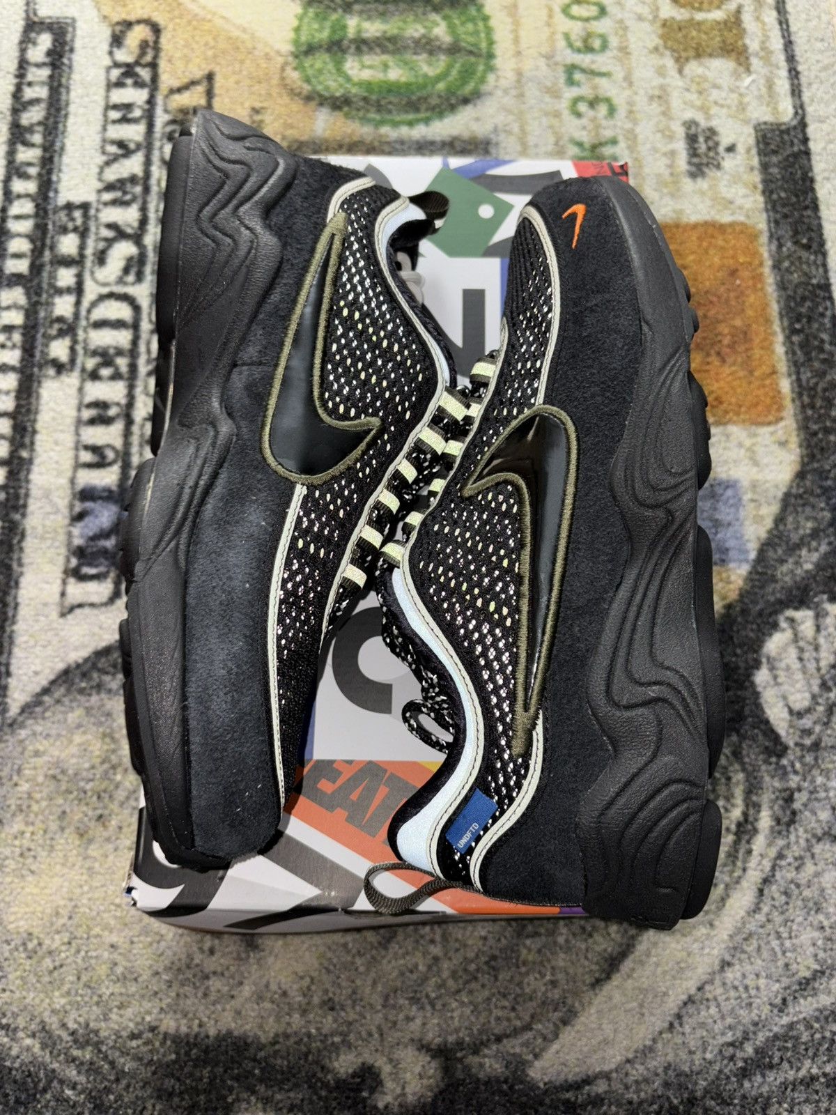 Nike × Undefeated Nike Air Zoom Spiridon Undefeated Cargo Khaki Size US 8 / EU 41 - 1 Thumbnail