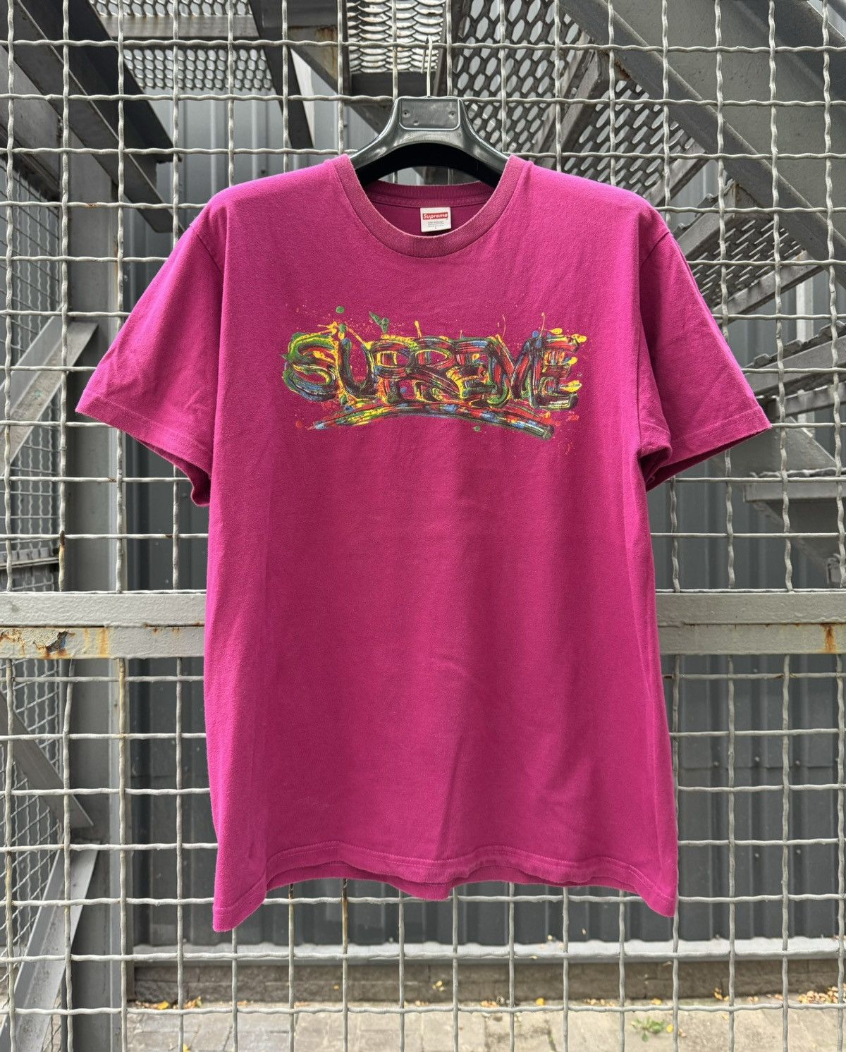 Supreme Supreme SS20 Paint Logo Graffiti Graphic T-Shirt Size US L / EU 52-54 / 3 - 1 Thumbnail