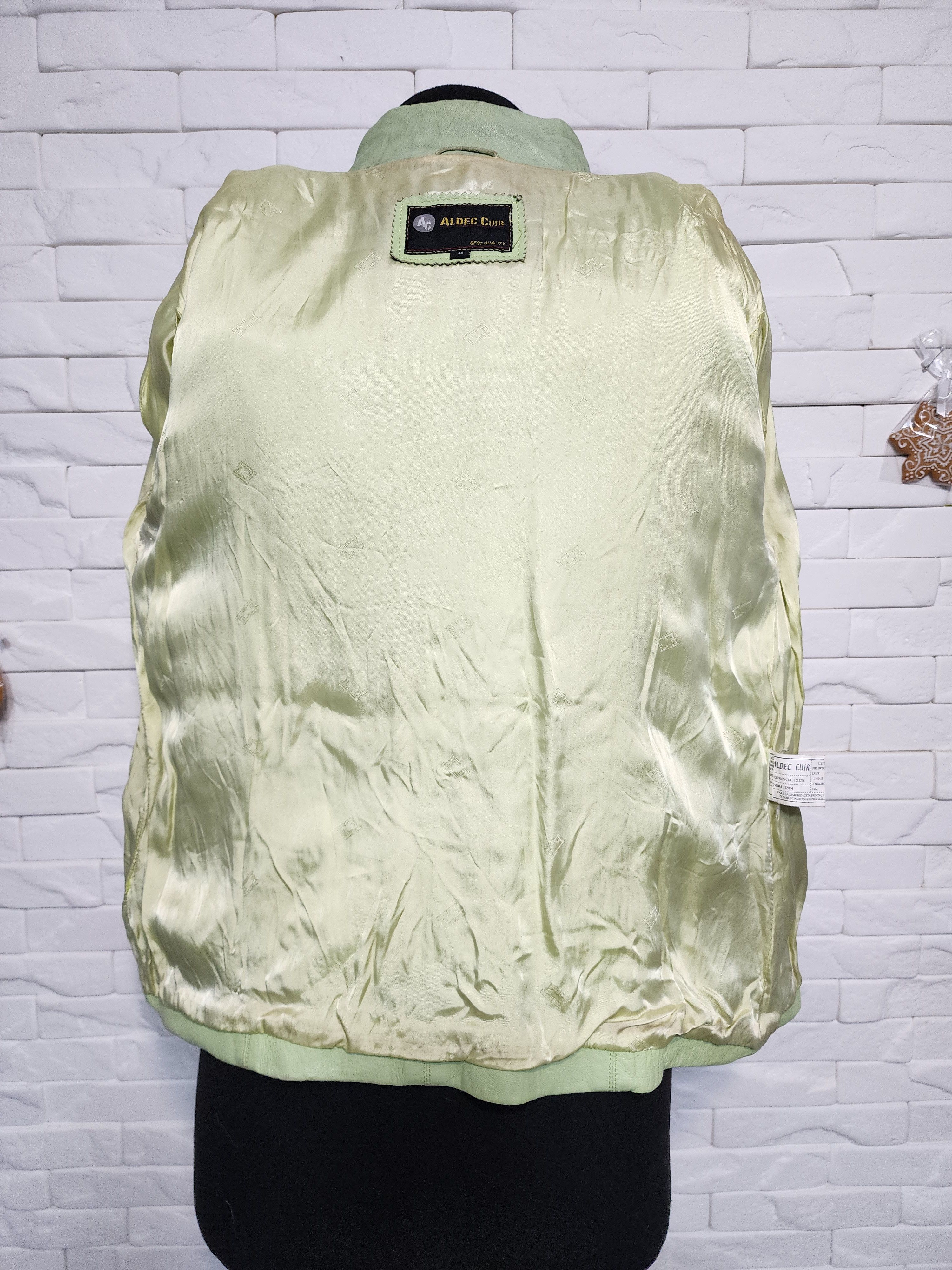 Genuine Leather Green Genuine Leather Jacket: Women's Style Size L / US 10 / IT 46 - 7 Thumbnail