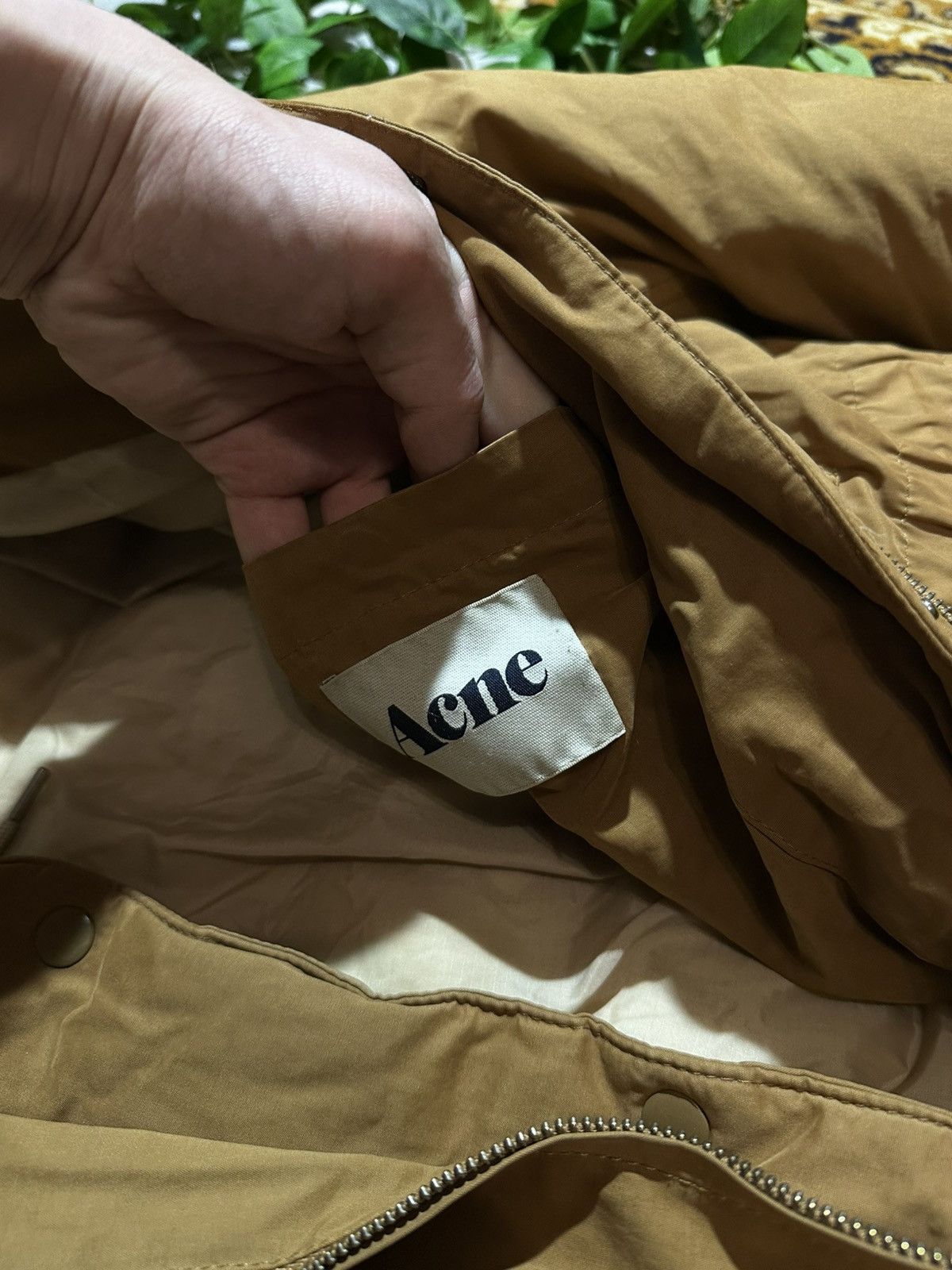 Acne Studios ACNE Tan Puffer Parka Coat Detachable HoodPaddedQuiltedLiner Size S / US 4 / IT 40 - 9 Thumbnail